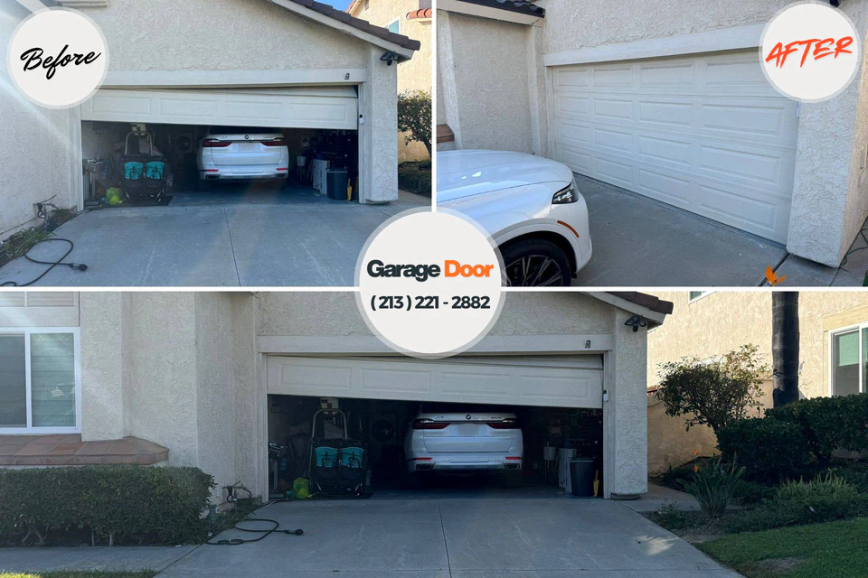 Before and after: garage door company Richville, OH